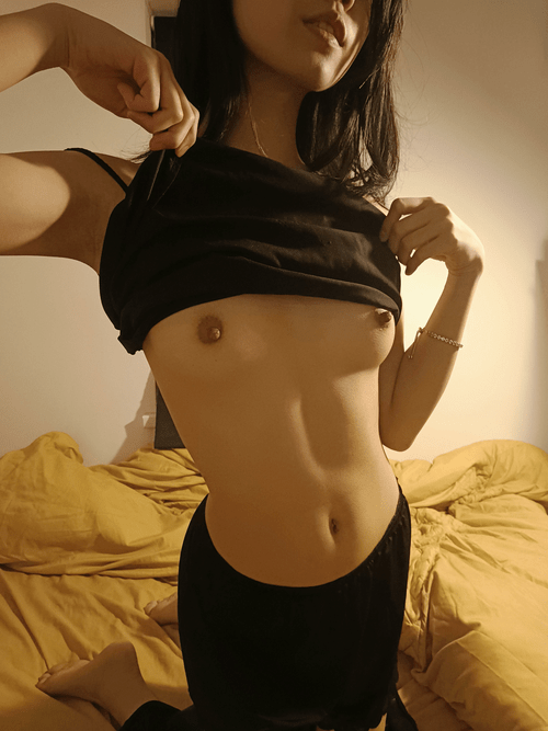 Would you lick my nipples or stomach first?