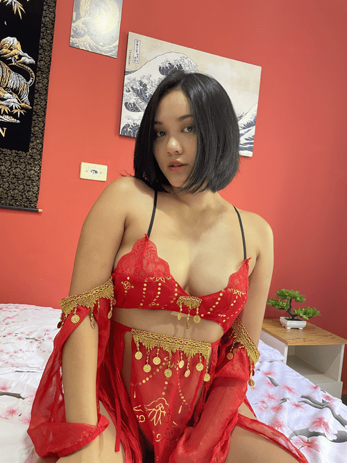 Do you wanna see what's underneath this Japanese lingerie? If you ask nicely I might show you
