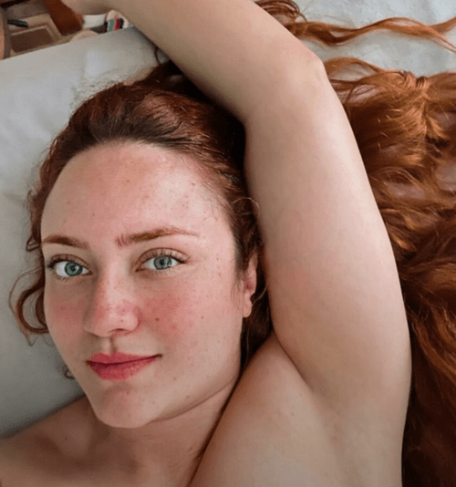 All naked in bed
