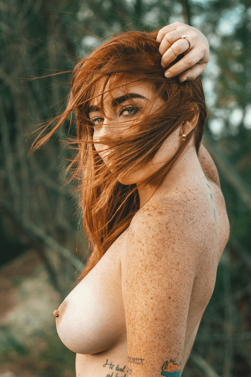 Redhead with freckles