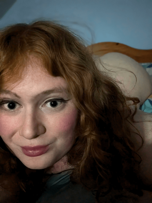 A red head plus a plump rump equals...