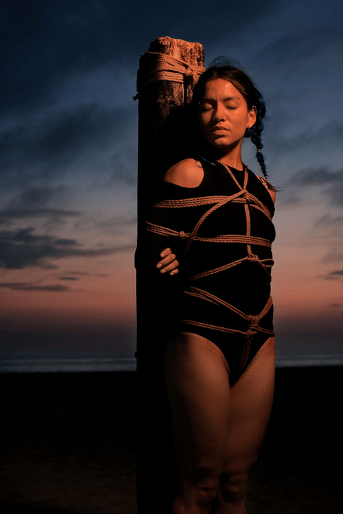 Lovely and Serene Evening Outdoor Bondage