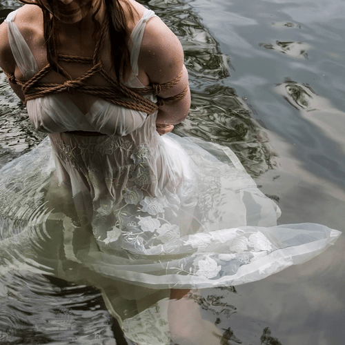 Her dress is ruined, poor thing