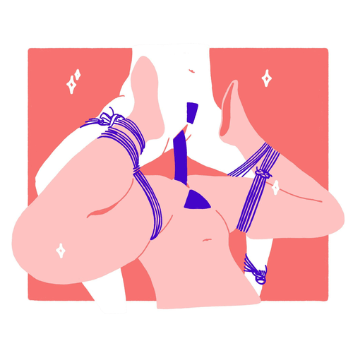 Not sure if drawings are allowed here but I am an illustrator that like to draw kinky stuff  This piece is called Â« BFFs Â»