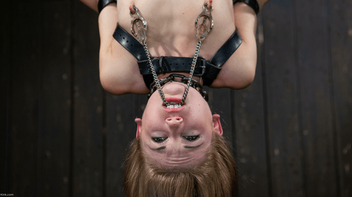 Sensi Pearl Suspended and Nipple Clamped