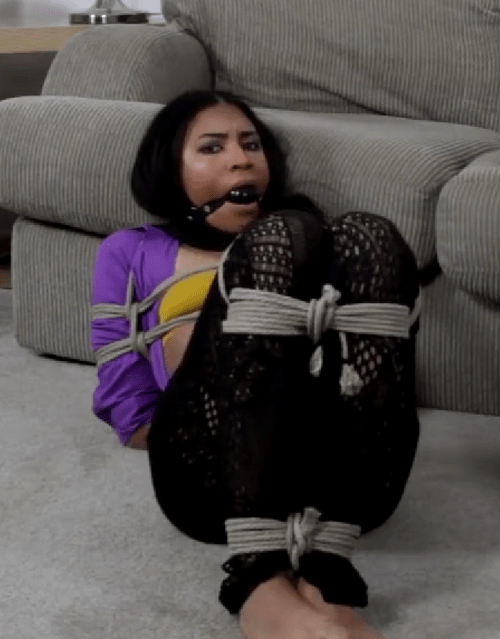 She was tricked into being tied up