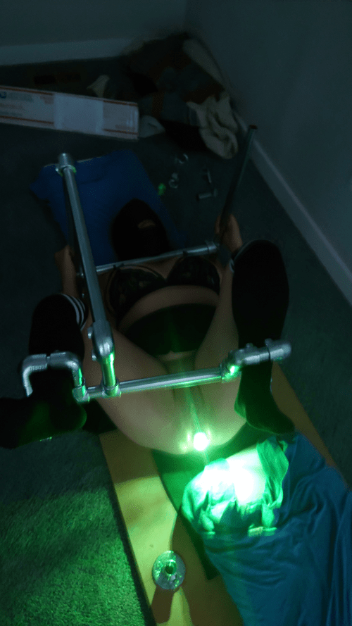 Metal Bondage with a light ?
