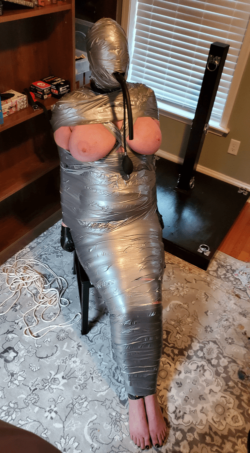 GF Completely helpless wrapped in tape