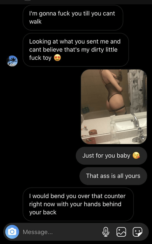 My fiancÃ©e got brave and messaged her hung ex she always talks about, looks like Iâ€™m finally going to see why she says he fucked her better ðŸ¤¤