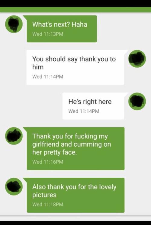 An appreciative cuck