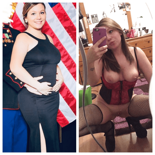 Military wife by day. Horny slut by night ?