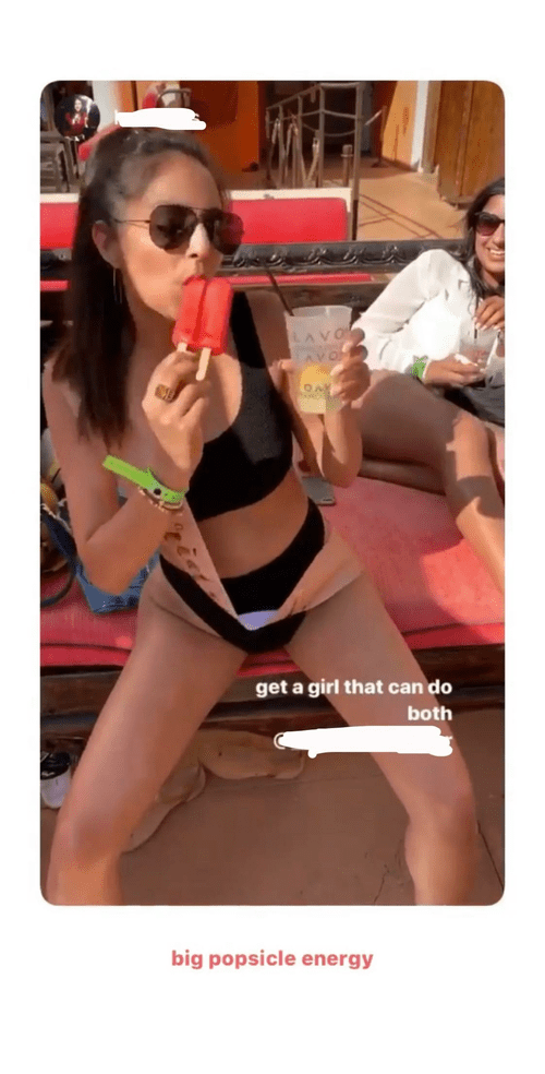 My cuckoldress fiancÃ© at her bach in Vegas. Her friend posted this photo of her on insta. â€œBig popsicle energyâ€... makes me wonder ðŸ¤”ðŸ¤”