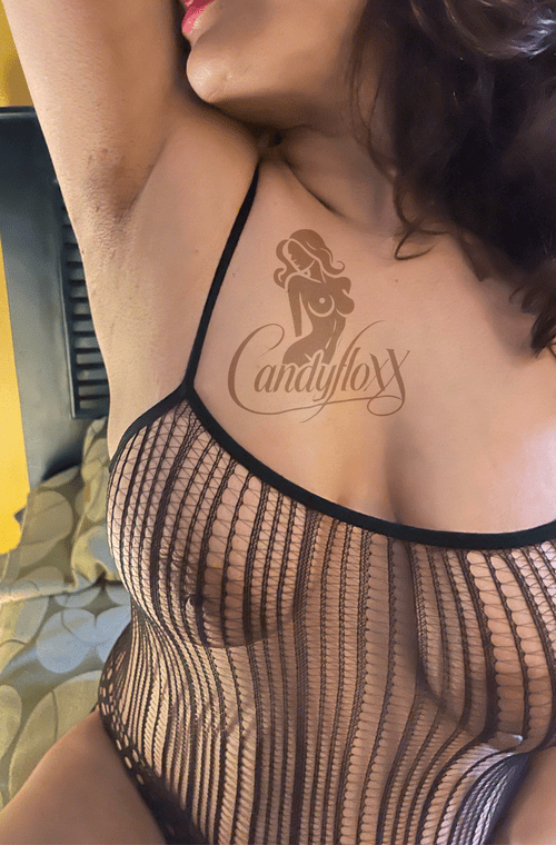 Practically naked, just a sheer net to keep things interesting — why cover up when I was made to tempt? (F)