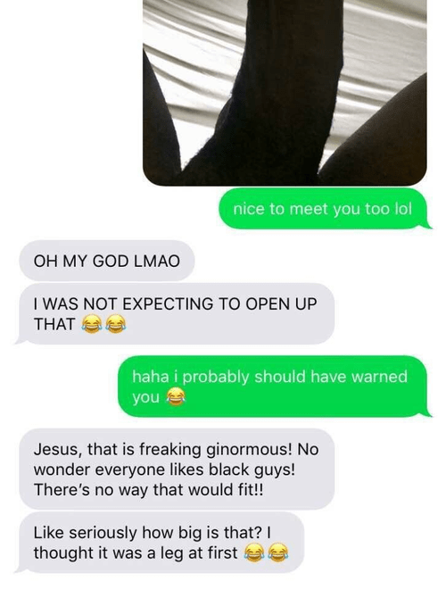 My fiancÃ© talking to her potential bull for the first time, she was surprised to say the least