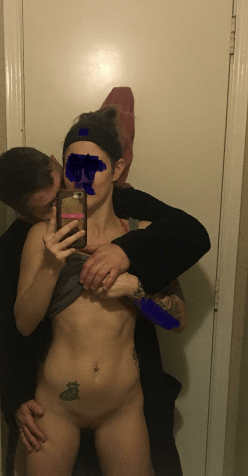 Letting hubby know my trainer followed me home (f38)