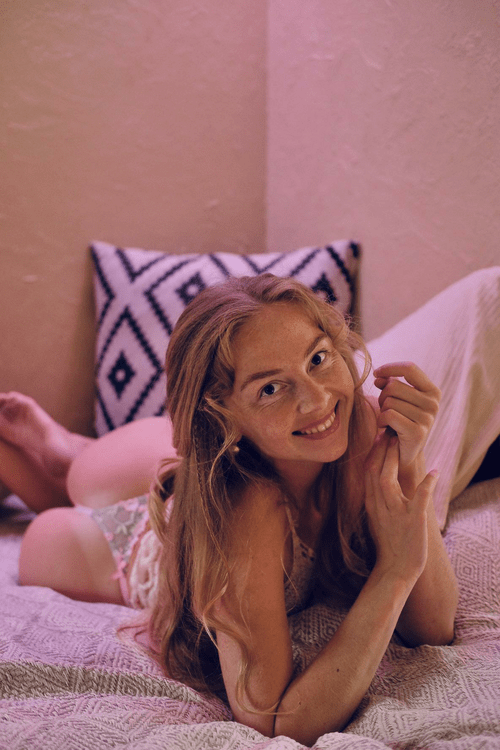 Happy awkward hippie