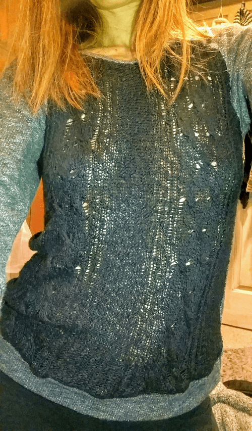 Wore this out last night, totally got my milf pussy pounded. It's now my lucky sweater!!