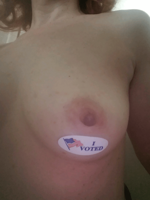 She voted.