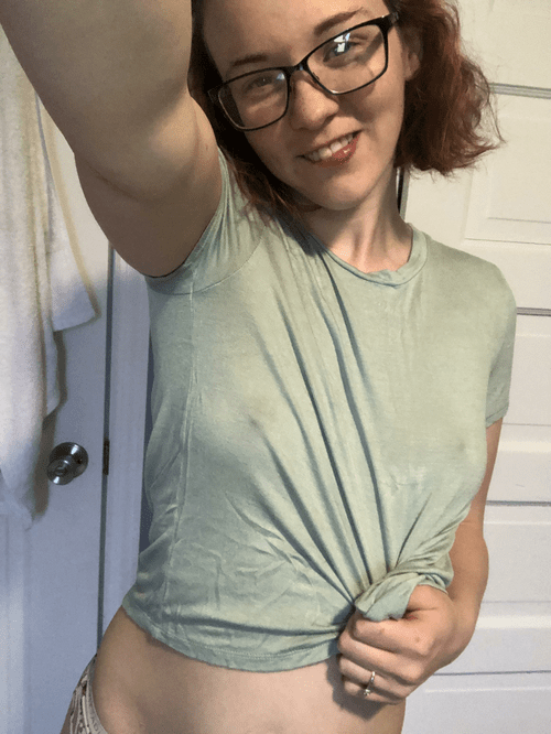 Glasses needed, bra not needed?