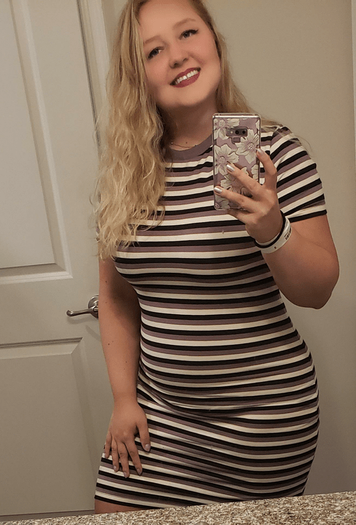 Got a new dress thats totally out of my comfort zone, but I'm embracing it anyway ??