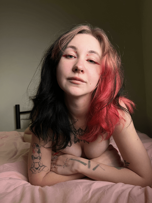 I know you're looking at my breasts