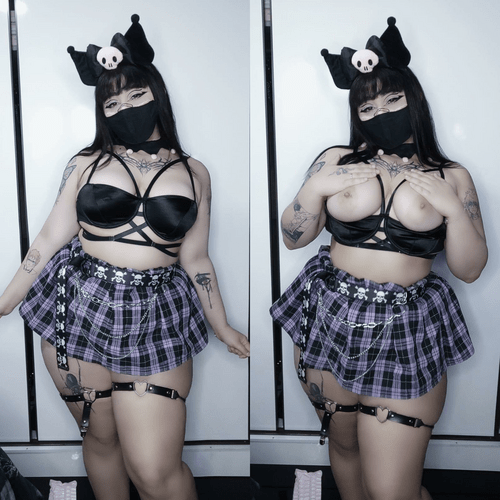 Stacked goth slutty